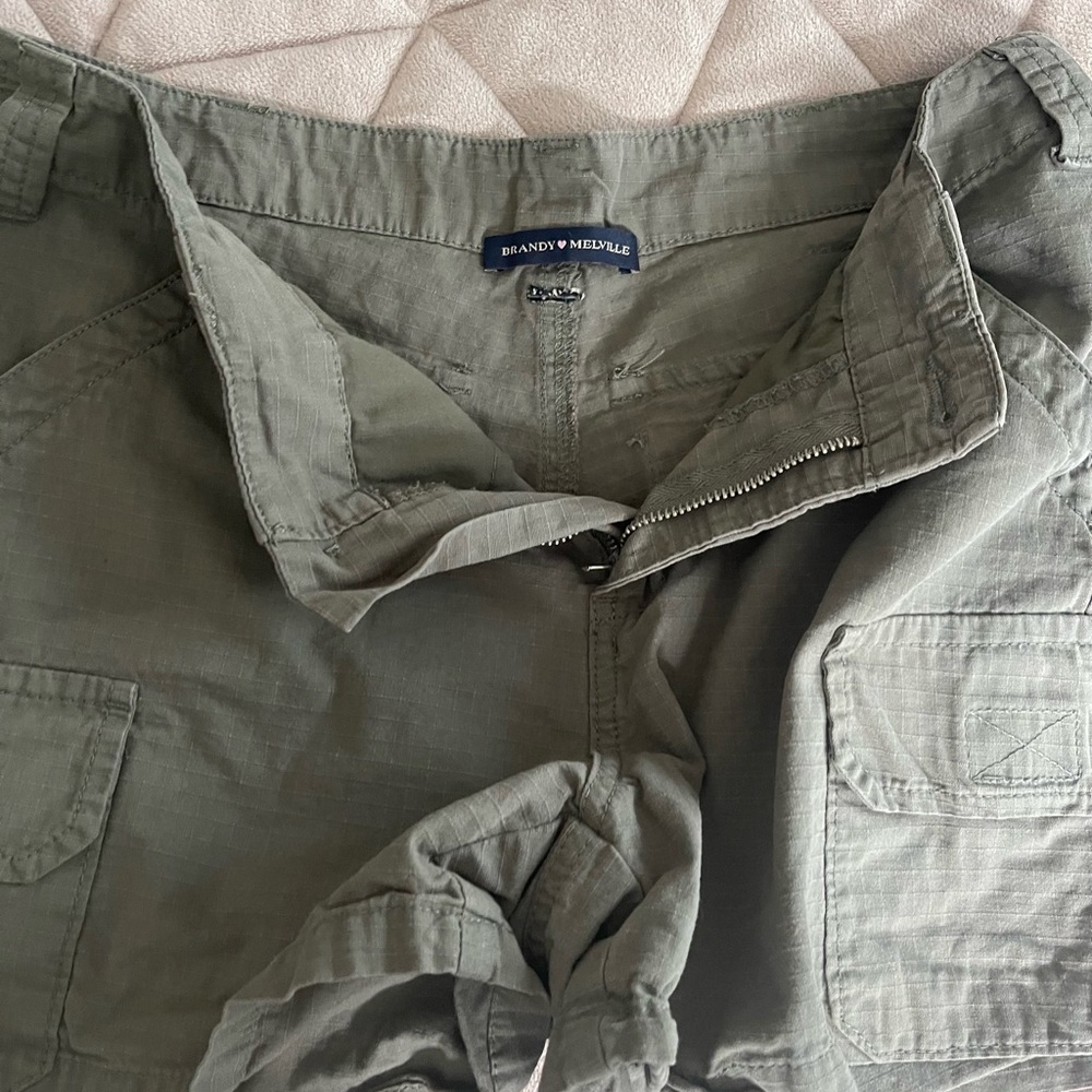 Brandy Melville Army Green Utility Shorts